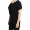 Maglia nera a maniche corte - IT48-XXL