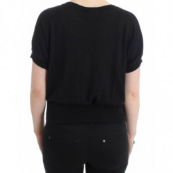 Maglia nera a maniche corte - IT48-XXL