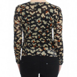 Maglia in lana con scollo a V multicolor - IT40-S