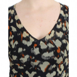 Maglia in lana con scollo a V multicolor - IT40-S