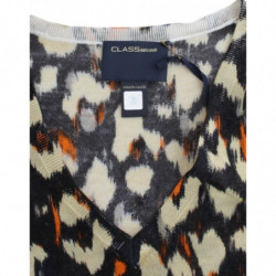 Maglia in lana con scollo a V multicolor - IT40-S