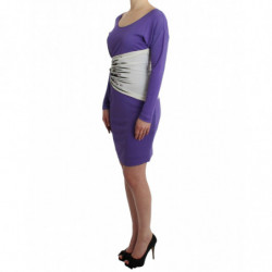 Abito viola a maniche lunghe - IT48-XXL