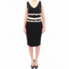 Abito tubino in pizzo nero - IT46-XL