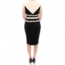 Abito tubino in pizzo nero - IT46-XL