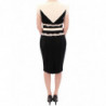 Abito tubino in pizzo nero - IT46-XL