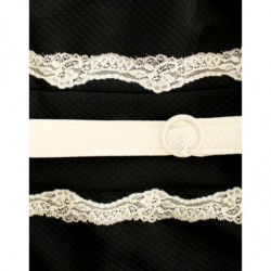 Abito tubino in pizzo nero - IT46-XL